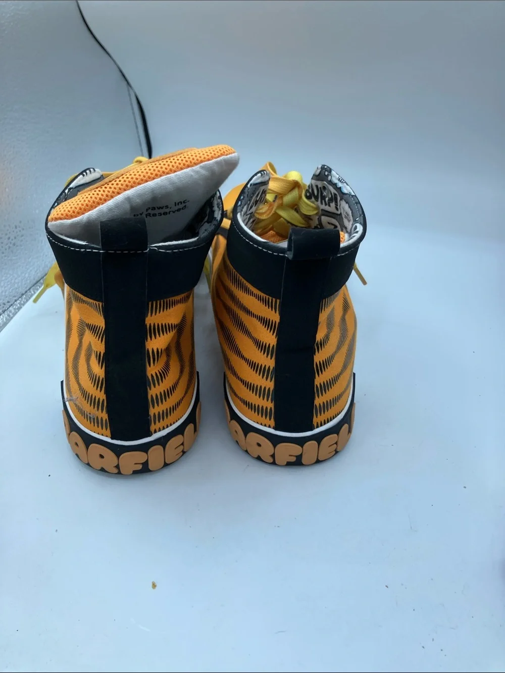Garfield Orange High-Top Athletic Sneakers - Men